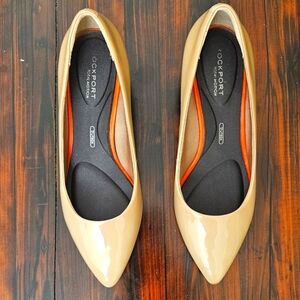 Rockport Women's Beige Patent Pumps Sz 9